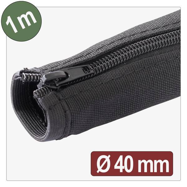 Quadrios 25CA763 25CA763 ochranný oplet černá polyester 1 m 40 mm (max) 1 m