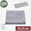 Quadrios 26SA110 Filcová podložka samolepicí, kulatá šedá (d x š x v) 25 x 25 x 4 mm 10 ks