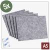 Quadrios 26SA118 Filcová podložka samolepicí, kulatá šedá (d x š x v) 148 x 210 x 4 mm 5 ks