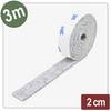 Quadrios 26SA120 Filcová podložka samolepicí, kulatá šedá (d x š x v) 3000 x 20 x 4 mm 3 m