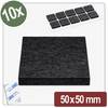 Quadrios 26SA136 Filcová podložka samolepicí, kulatá černá (Ø x v) 50 mm x 4 mm 10 ks Package