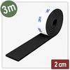 Quadrios 26SA143 Filcová podložka samolepicí, kulatá černá (d x š x v) 3000 x 20 x 4 mm 3 m