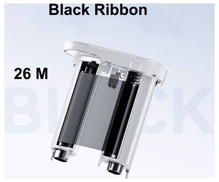 NIIMBOT etikety v roli 76 mm x 26 m černá 1 ks 1EH00029101 univerzální etikety-0