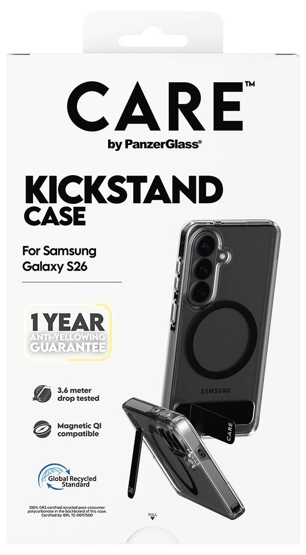 PanzerGlass zadní kryt na mobil Samsung Galaxy S26 transparentní 1552552, stojící CR24194-5