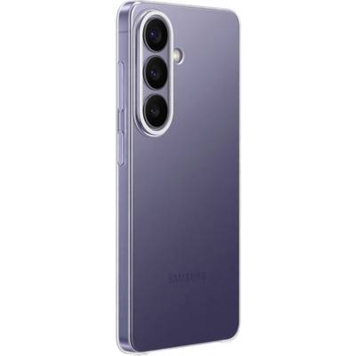 Smartphone se štíhlým designem, vybavený trojitým fotoaparátem na zadní straně a lesklým fialovým povrchem.