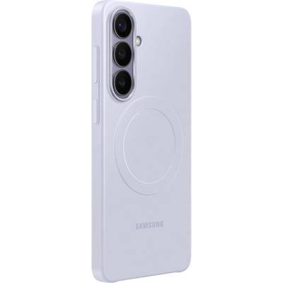 Pouzdro na telefon Samsung v bleděšedé barvě se třemi výřezy pro fotoaparát a kruhovou výzdobou na zadní straně. Vhodné pro skládací model telefonu.