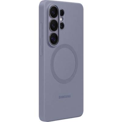 Chytrý telefon v elegantním šedém pouzdře s několika zadními fotoaparáty a viditelným názvem značky „Samsung" na zadní straně.