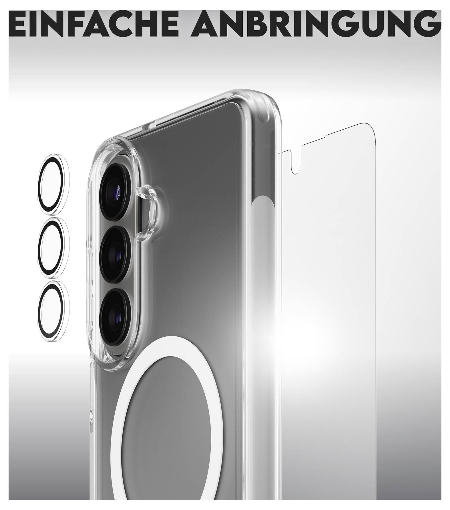 PanzerGlass PANZERGLASS - CARE by 3-in-1 Samsung Galaxy S 2026 ochranné sklo na displej smartphonu Samsung Galaxy S26 1 -4