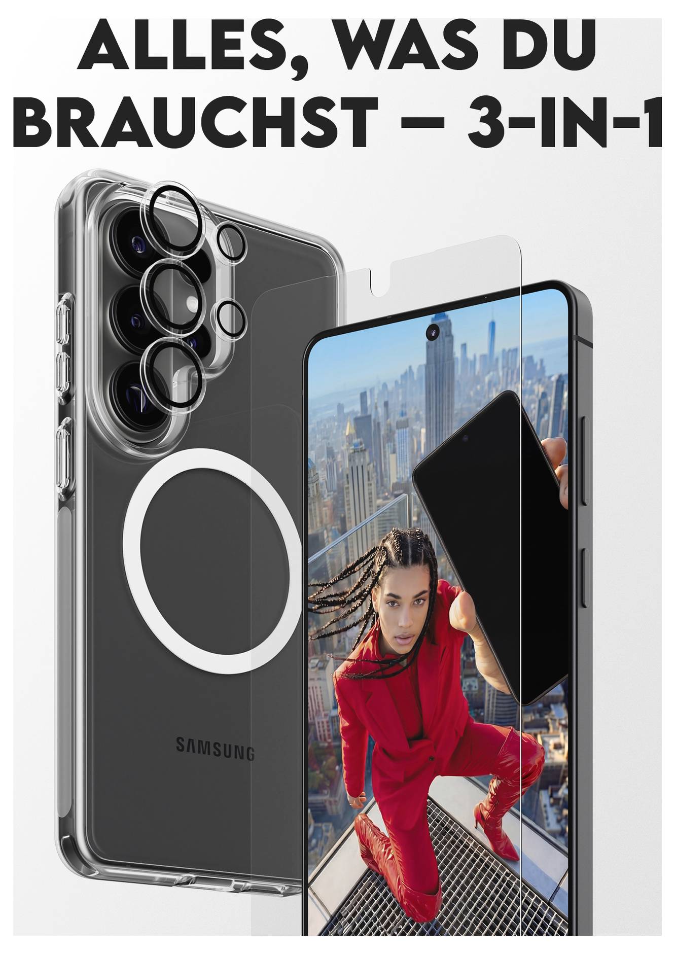 PanzerGlass PANZERGLASS - CARE by 3-in-1 Galaxy S Ultra 2026 ochranné sklo na displej smartphonu Samsung Galaxy S26 Ultr-5