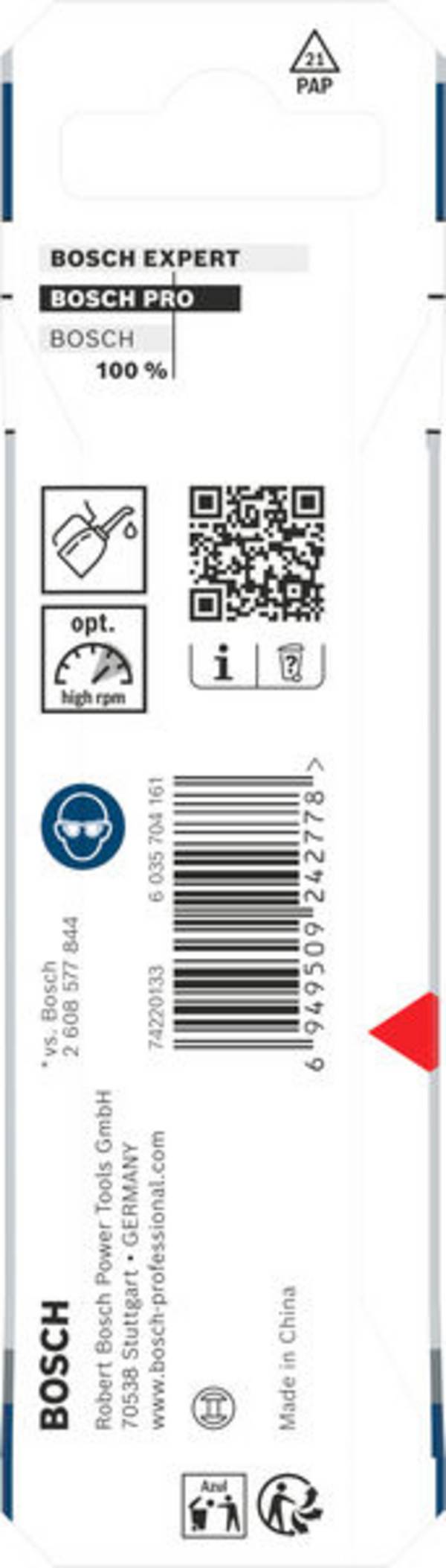 Bosch Accessories 2608577566 2608577566 HSS-G kovový spirálový vrták 3 mm Celková délka 72 mm broušený 6,35 mm 1 ks