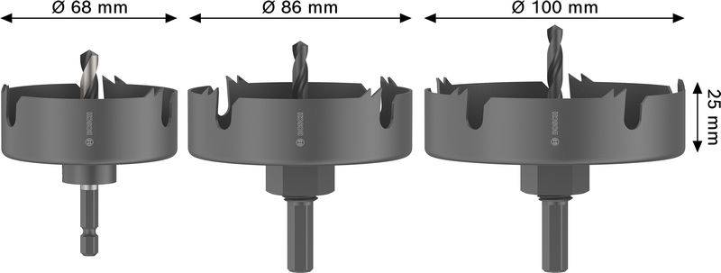 Bosch Accessories 2608594503 2608594503 sada děrovacích pil 1 ks-1