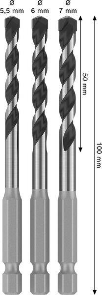 Bosch Accessories 2608707006, 2608707006 sada spirálového vrtáku na kámen-1