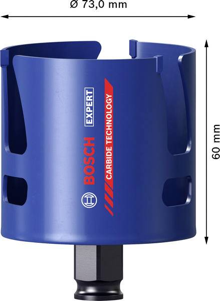 Bosch Accessories 2608901933 2608901933 vrtací korunka 73 mm osazen tvrdokovem 1 ks-1