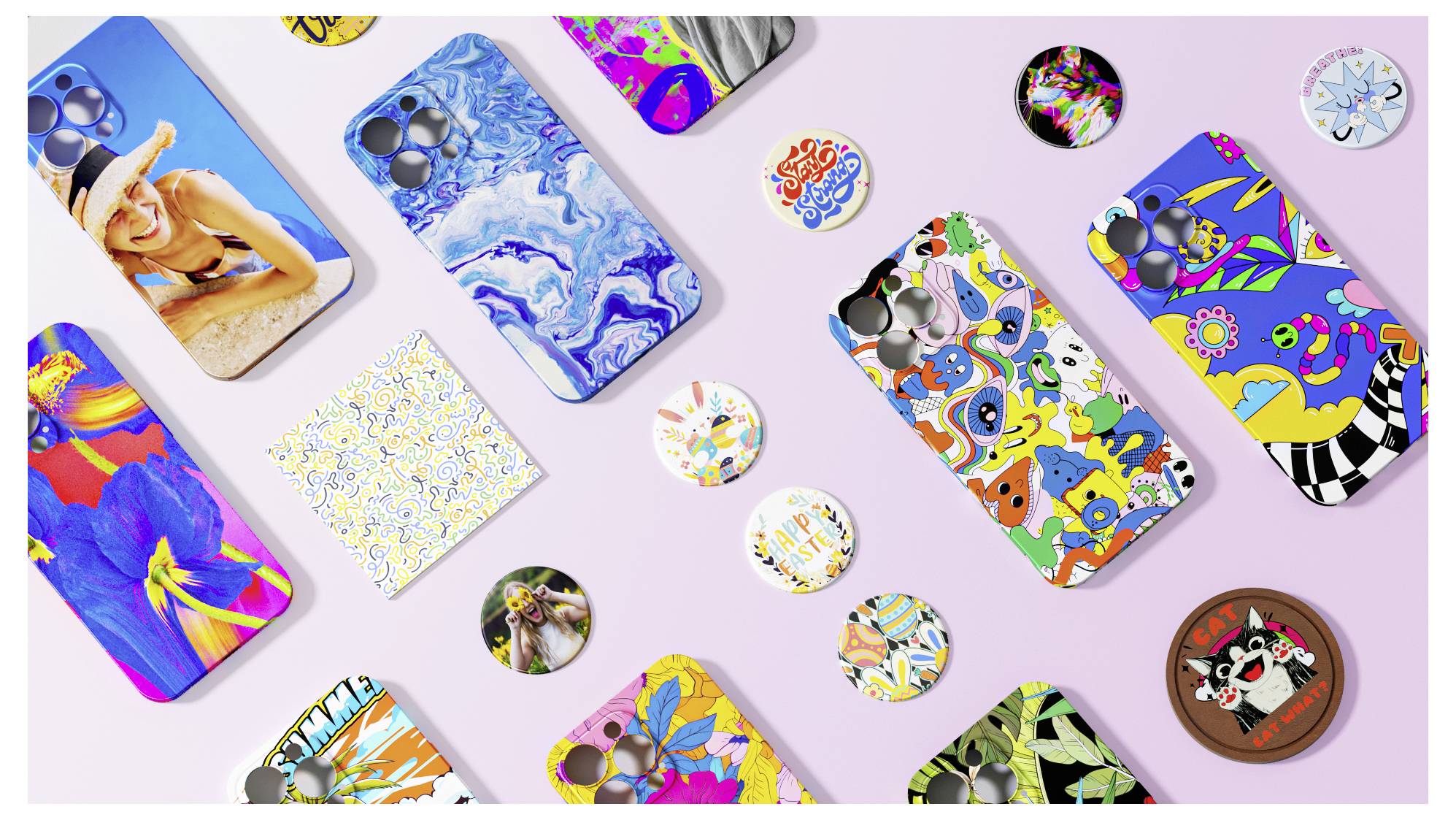 Loklik termotransférový lis pro potisk látky levandulová-18