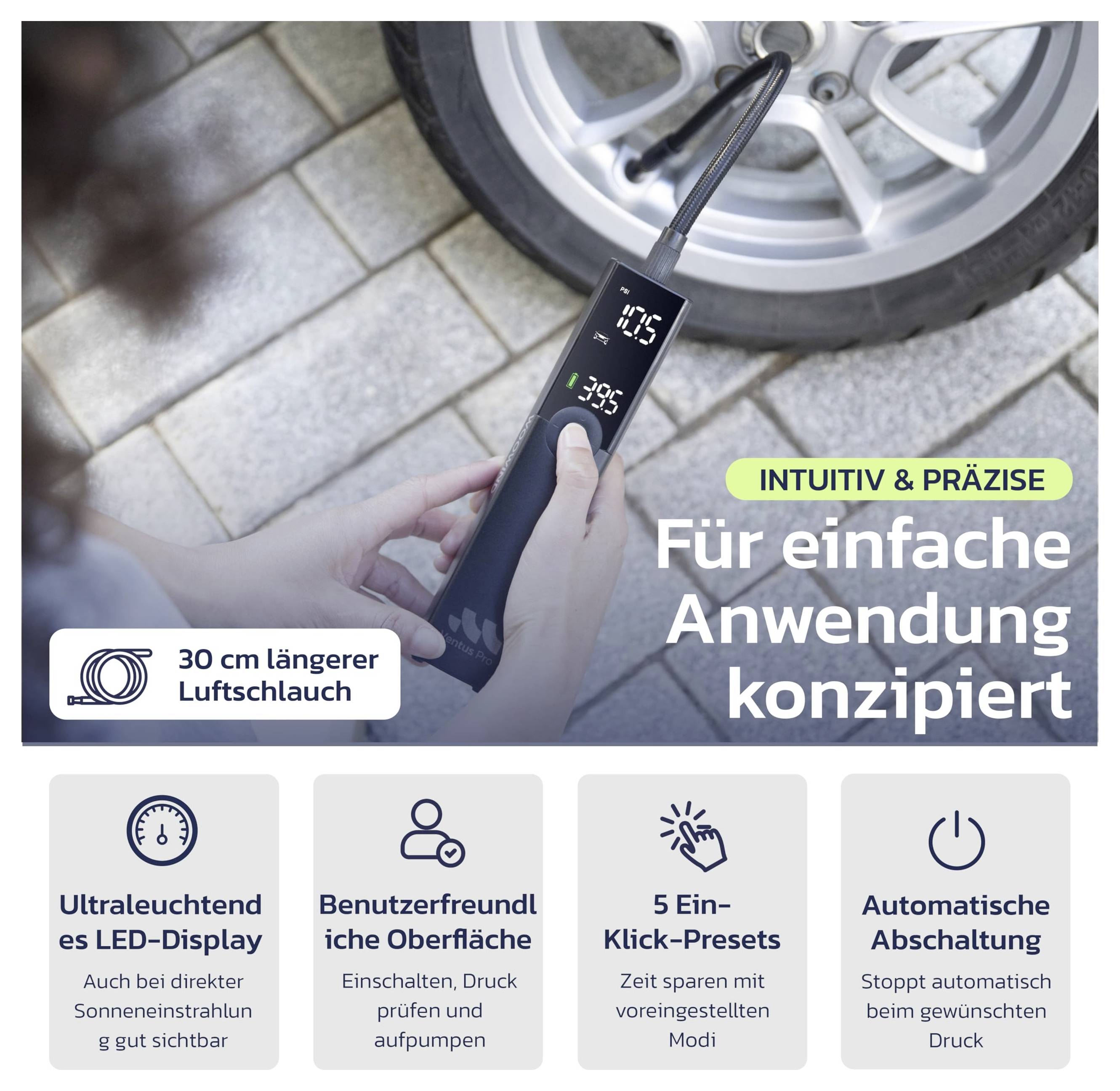 Woowind WO-T01, Akumulátorový kompresor, blikající světlo-14