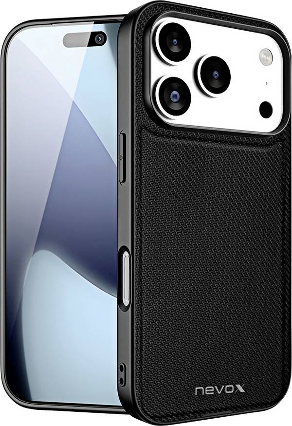 Nevox StyleShell NYLO Silikon Case  iPhone 17 Pro černá  2528