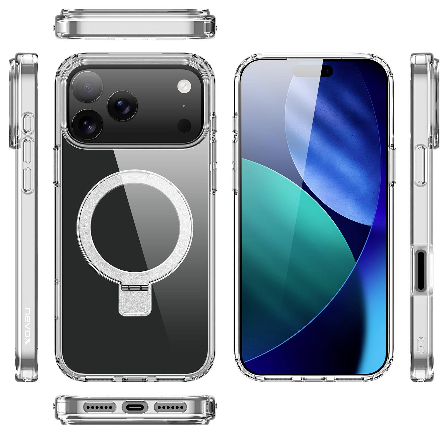 Nevox StyleShell SHOCKFlex Cover iPhone 17 Pro transparentní 2548-2
