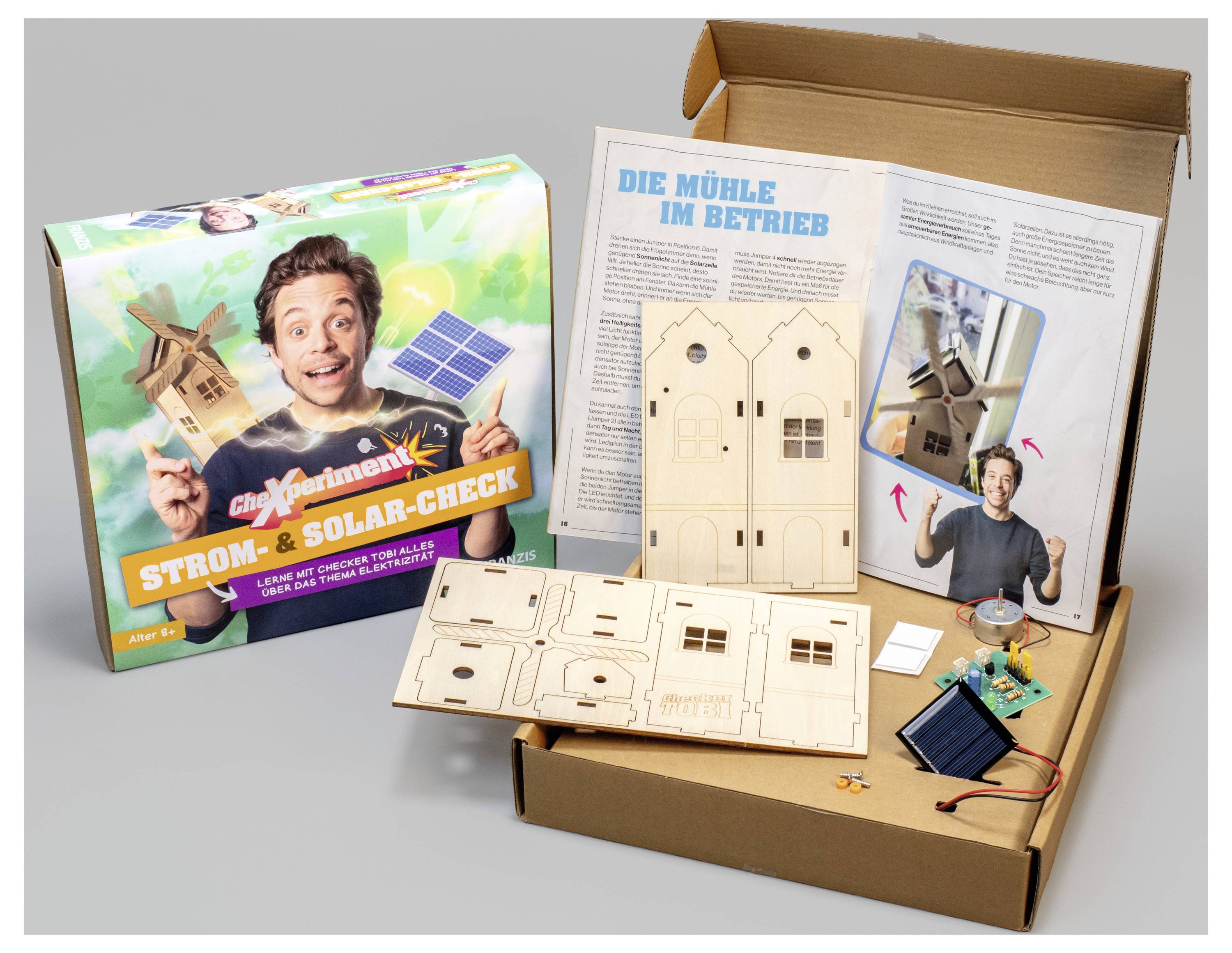 FRANZIS 67268 elektrické obvody, fyzika, učení & škola, obnovitelné zdroje energie, elekronika experimentální box , od 8-2