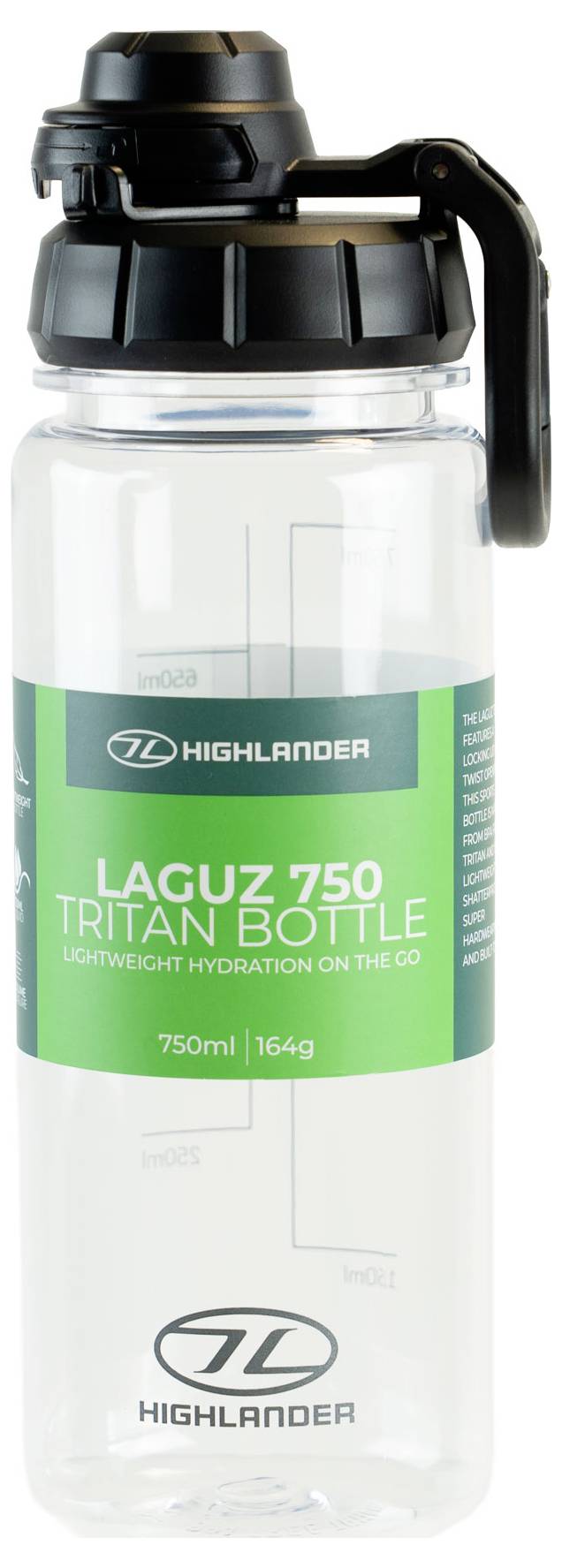 Highlander lahev 750 ml plast CP293-CH.CL LAGUZ 750 TRITAN FLASCHE ANTHRAZIT-2
