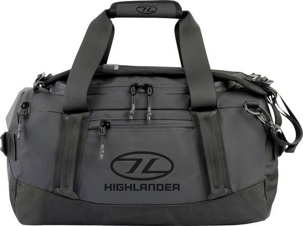 Highlander 30L HAULER DUFFEL Expeditionstasche schwarz cestovní taška, 30 l, (š x v x h) 48 x 27 x 28 cm, černá, DB131-BK