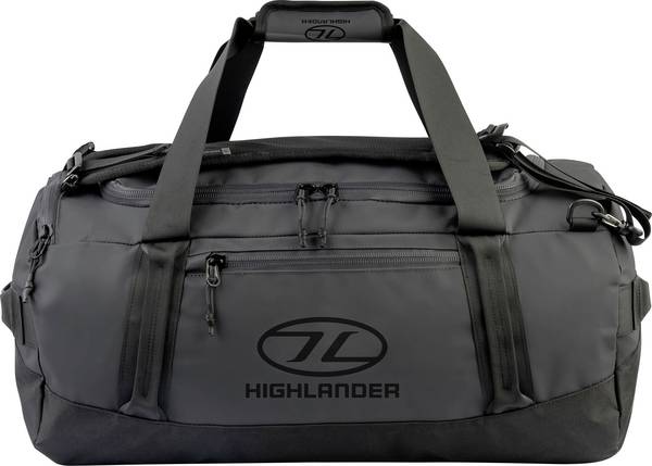 Highlander 45L HAULER DUFFEL Expeditionstasche schwarz cestovní taška, 45 l, (š x v x h) 58 x 32 x 30 cm, černá, DB132-BK