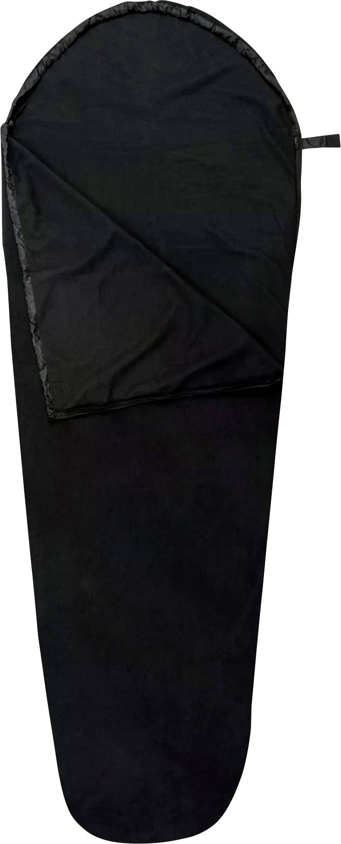 Fialový cestovní ručník značky Highlander, složený a ukazující jeho kompaktní a lehký design, vhodný pro venkovní činnosti.
