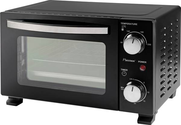 Bestron AOV10 Mini trouba  funkce grilování, indikátor, funkce časovače 10 l