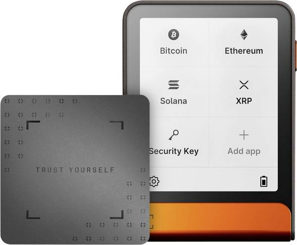 Ledger Flex Orange + Recovery Key Hardwarová peněženka oranžová Bluetooth 1 ks FLEX-ORABTC-RKEY-ESDEPTIT