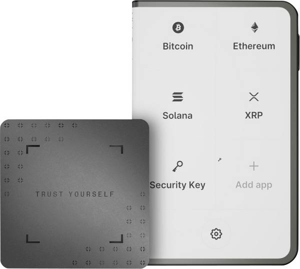 Ledger Stax Crypto Hardware Wallet+Recovery Key Hardwarová peněženka černá USB-C® 1 ks STAX-RKEY-ESDEPTIT