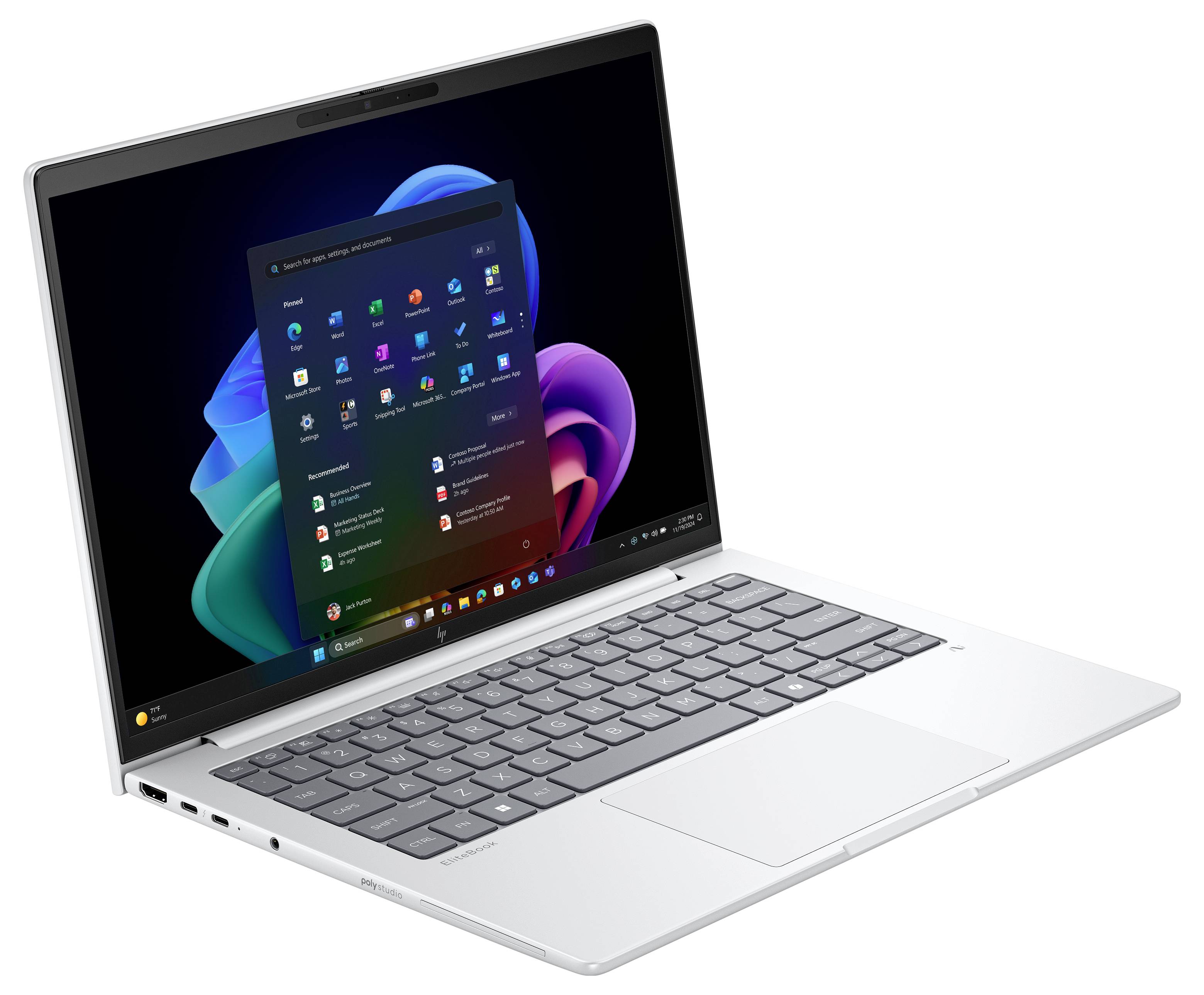 HP notebook EliteBook 8 G1i 35.6 cm (14 palec) WUXGA Intel® Core™ Ultra 5 226V 16 GB RAM 512 GB SSD německá, QWERTZ Inte-1