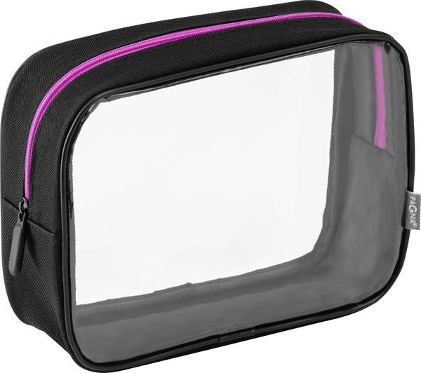 PAGNA  cestovní taška, černá, transparentní, růžová, P9952434