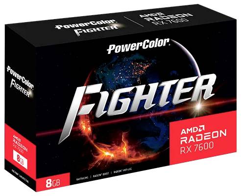 Powercolor grafická karta AMD Radeon RX 7600 Radeon RX 7600 8 GB GDDR6-RAM-1