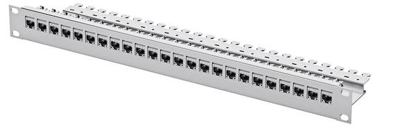 Telegärtner 100007021  19" osazený modulární nosič 483 mm (19") CAT 6A 1 U šedá