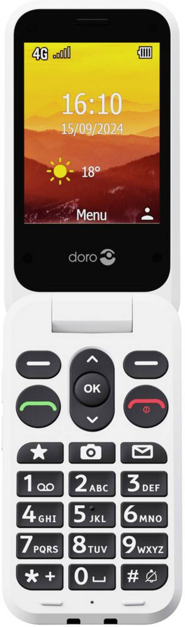 doro Leva L30 graphit-weiß LTE mobilní telefon  černá, bílá