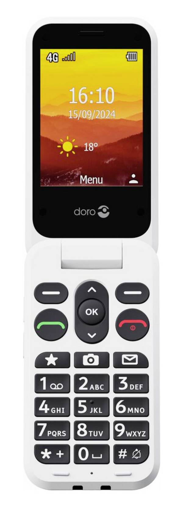 doro Doro Leva L30 rot-weiß LTE mobilní telefon  červená, bílá