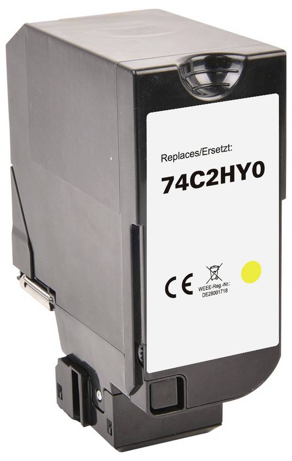 Renkforce Ink náhradní Lexmark 74C2HY0 kompatibilní  žlutá 12000 Seiten RF-L74C2HY0 RF-7475634