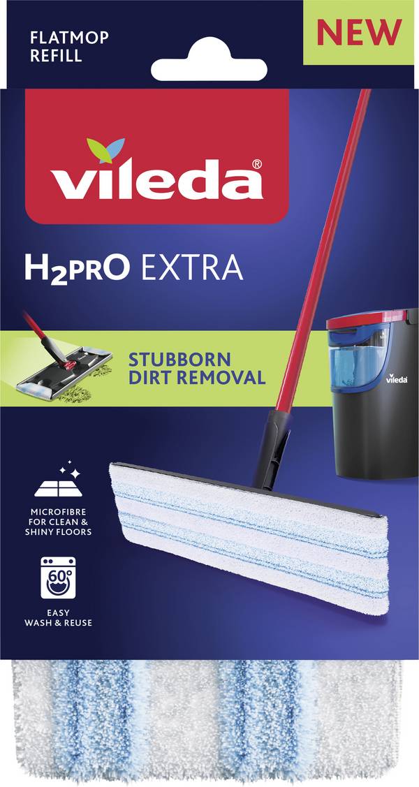 Vileda 175787 Vileda H2PRO EXTRA Flat Mop Ersatzbezug Návlek na vytírání vícebarevná 1 ks