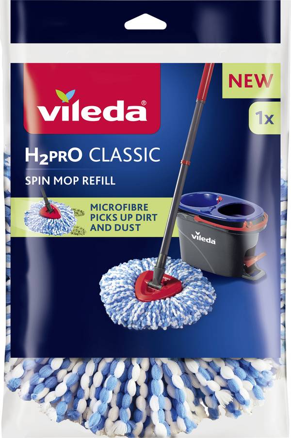 Vileda 178331 Vileda H2PRO CLASSIC Spin Mop Refill Ersatzkopf Náhradní nástavec  1 ks