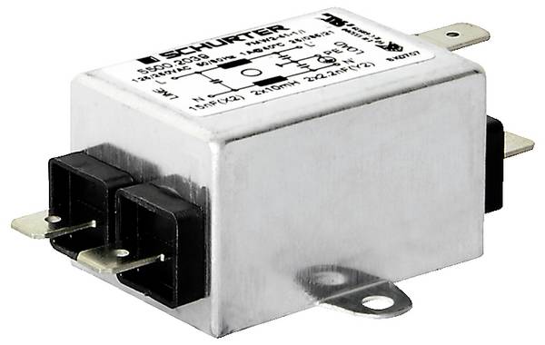 Schurter, 5500.2102 síťový filtr, 250 V, 10 A, 0.4 mH
