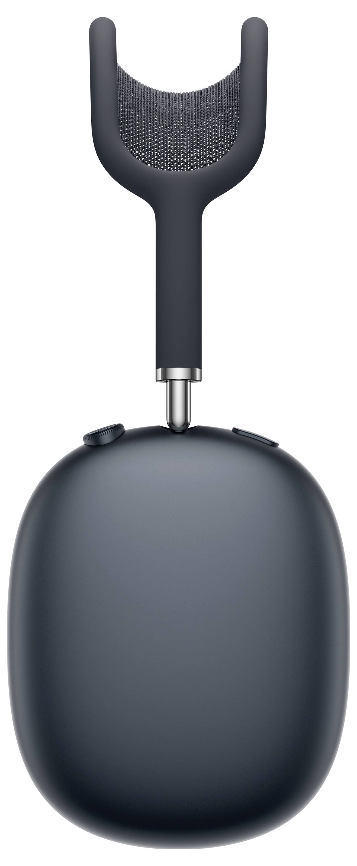 Elegantní, moderní sluchátka s tmavou obručí a oválnými náušníky zobrazená ve svislé poloze, která zdůrazňuje jejich minimalistický design.