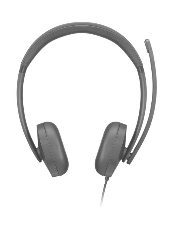 Lenovo LENOVO Wired VoIP Headset 5000 Teams  Headset otevřená (On Ear) kabelová stereo černá Potlačení hluku headset, regulace hlasitosti