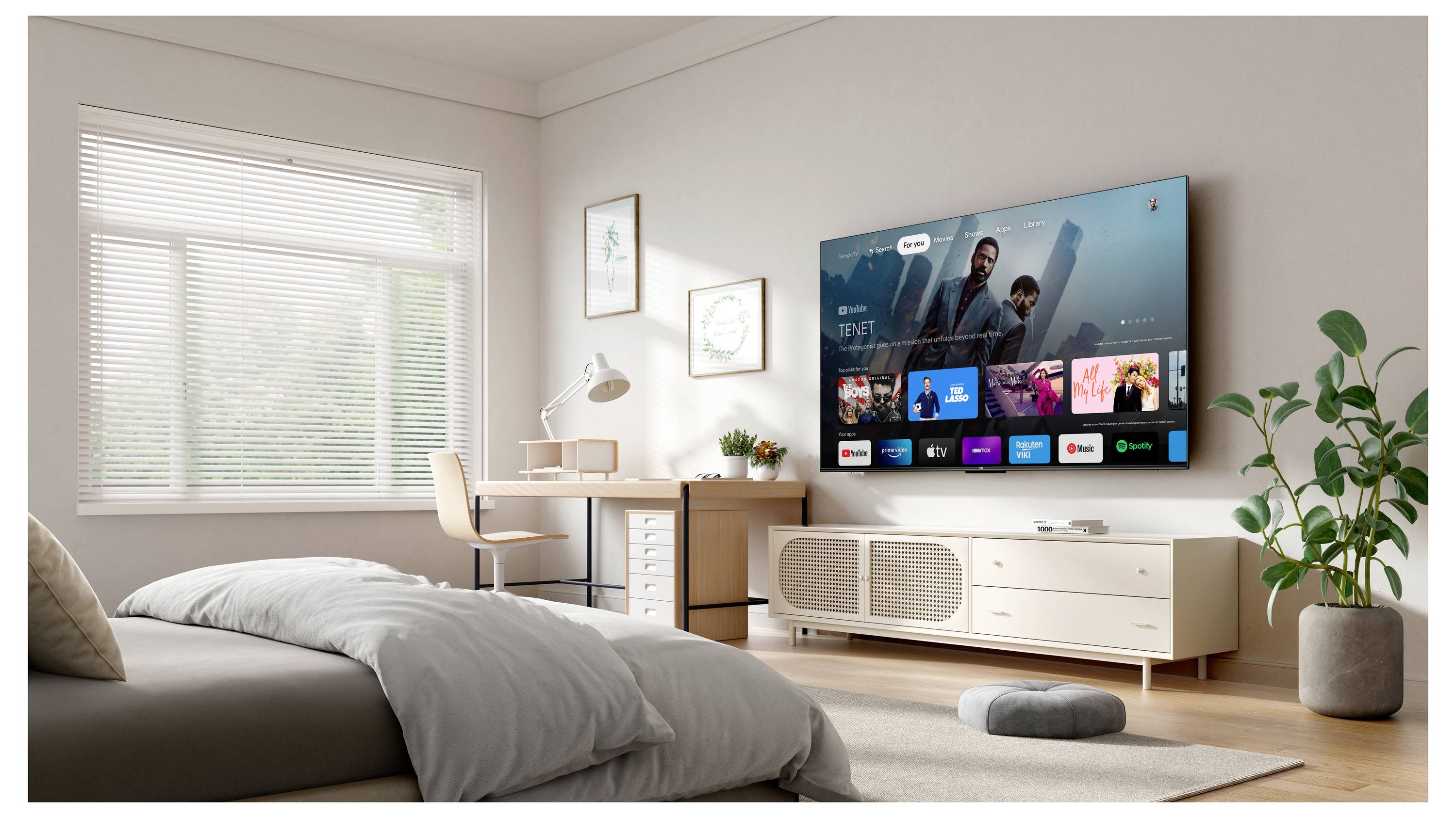 TCL 55P69K LED TV, 140 cm 55 palec, E (A - G), černá-1