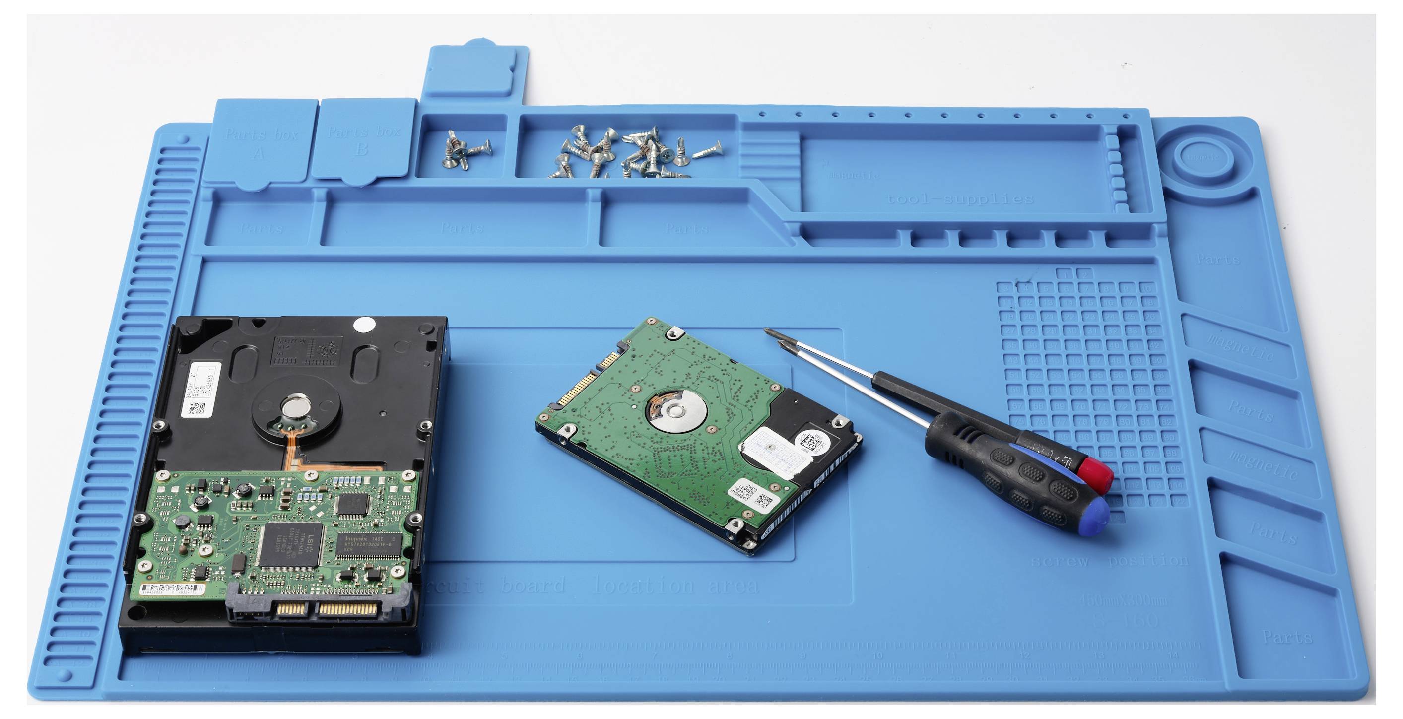 TRU COMPONENTS Silikonová podložka na nářadí (d x š x v) 450 x 300 x 12 mm 1 ks-3