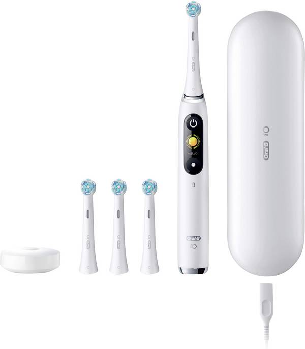 Oral-B  elektrický kartáček na zuby, rotační/oscilační, bílá, iO Series 9 Luxe