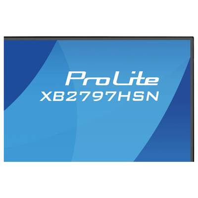Modrá obrazovka s textem "ProLite XB2797HSN".
