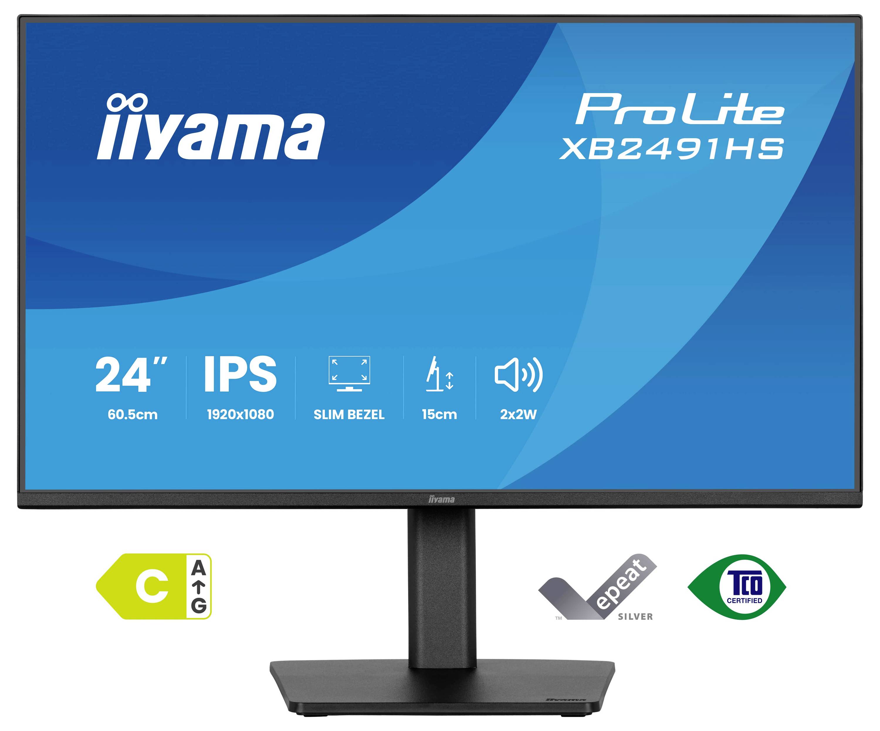 Iiyama ProLite LCD monitor 60.5 cm (23.8 palec)1920 x 1080 Pixel, 16:9, 1 ms, IPS LCD-1