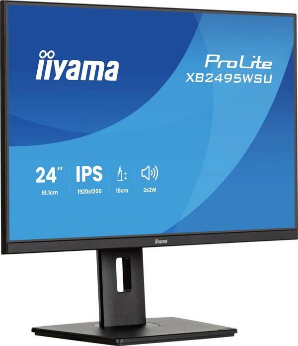 Iiyama ProLite LCD monitor 61.2 cm (24.1 palec)1920 x 1200 Pixel, 16:10, 4 ms, IPS LCD