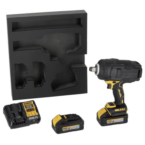 DEWALT DCF964H2G, DCF964H2G-QW aku rázový utahovák, 18 V, 5 Ah, Li-Ion, vč. 2x aku, vč. nabíječky