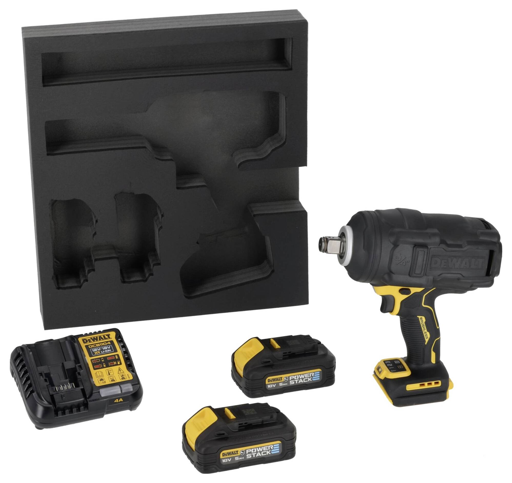 DEWALT DCF964H2G, DCF964H2G-QW aku rázový utahovák, 18 V, 5 Ah, Li-Ion, vč. 2x aku, vč. nabíječky-1