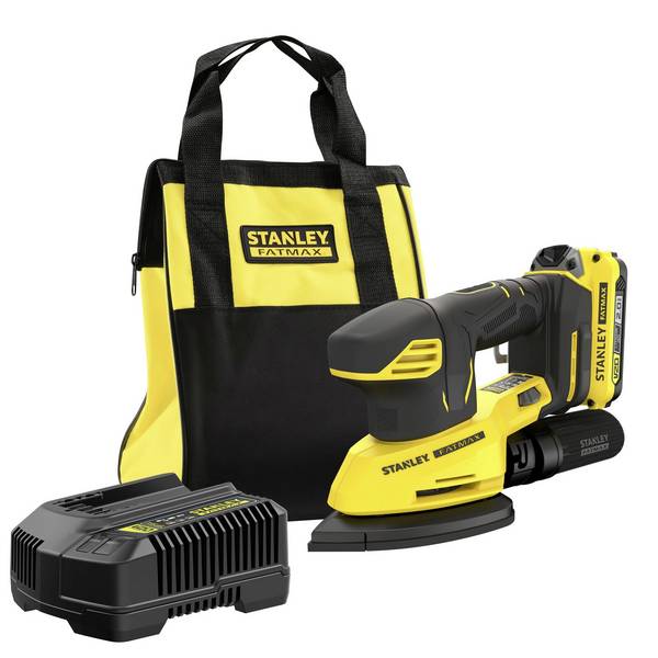 STANLEY V 20 SFMCW221D1S-QW akumulátorová delta bruska  vč. 2x aku, vč. nabíječky  18 V